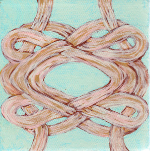 Knots Series(2 Light Turquoise and pinks)