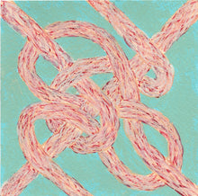 Load image into Gallery viewer, Knot Series Light Turquoise and Straw
